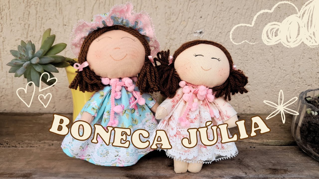 Boneca Júlia. Uma peça diferente para presentear e vender.