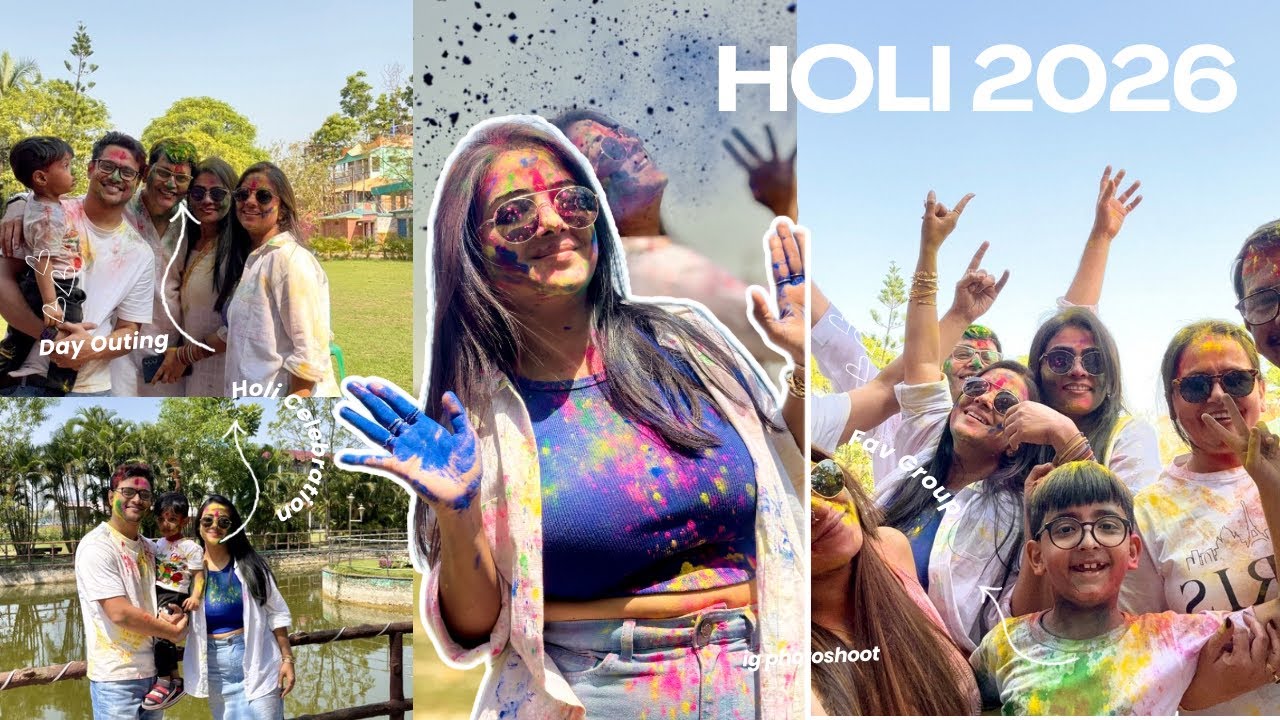 A Day Full of Colours | Holi Celebration Vlog 🎨 || Fun & Family Time | Holi te Ghurte Gelam deolti