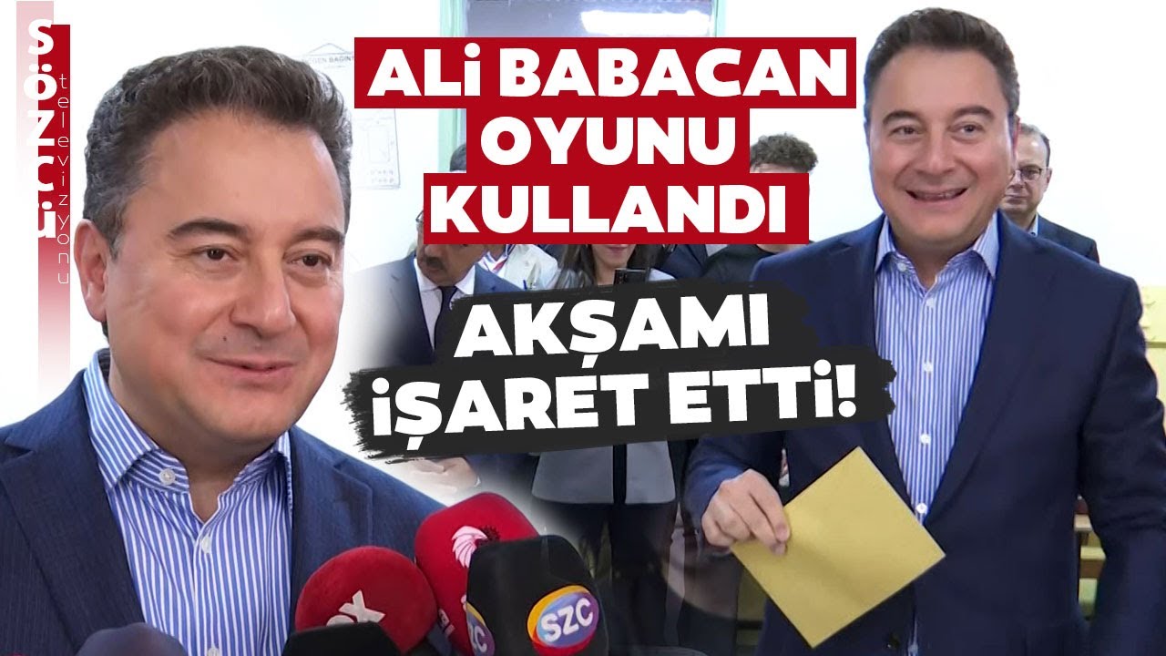 Ali Babacan İkinci Tur İçin Oyunu Kullandı! Akşamı İşaret Etti