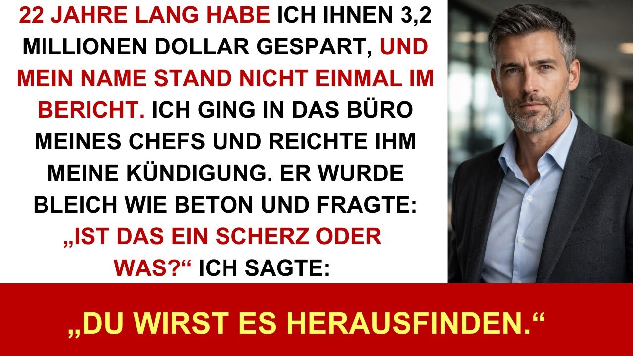 Die Anerkennung blieb aus – also nahm ich mein Know-how und ging.