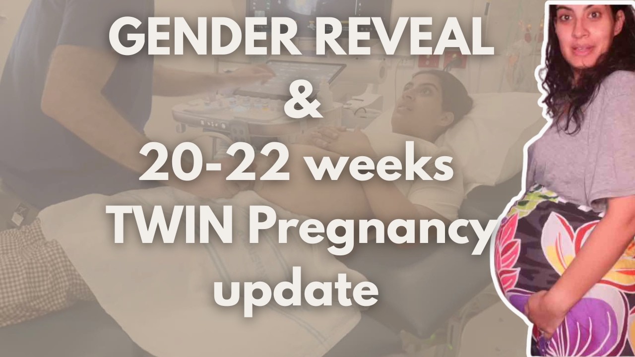 20-22 weeks Twin pregnancy vlog: Gender reveal + belly shot
