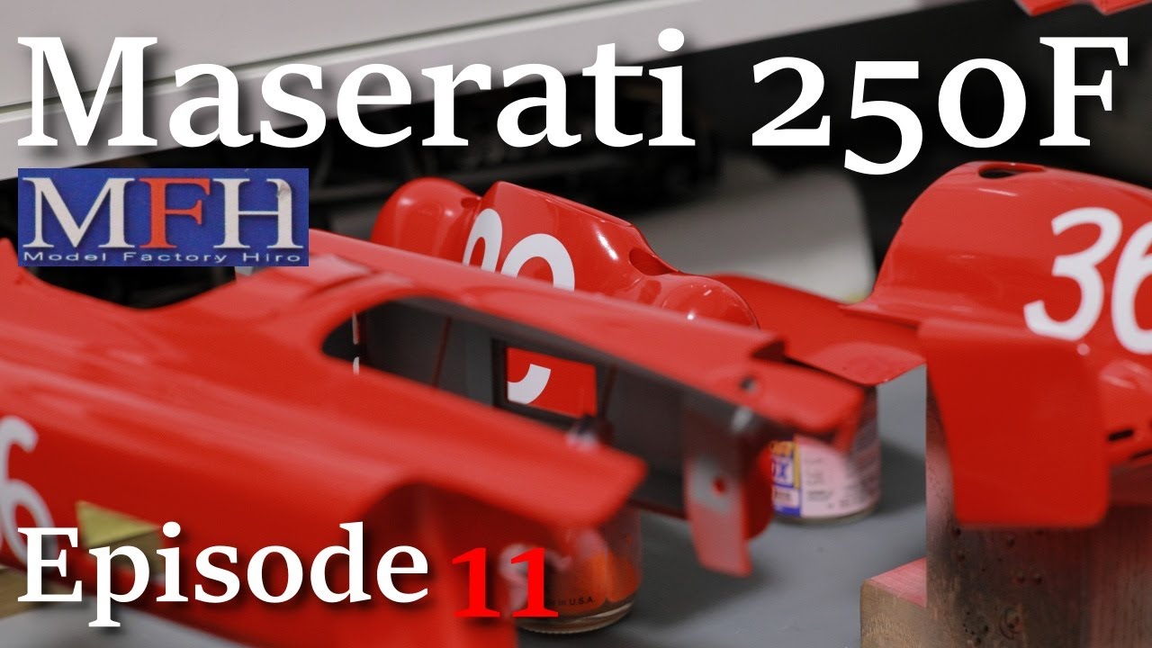 Model Factory Hiro 1/12 Maserati 250F Streamliner build part 11