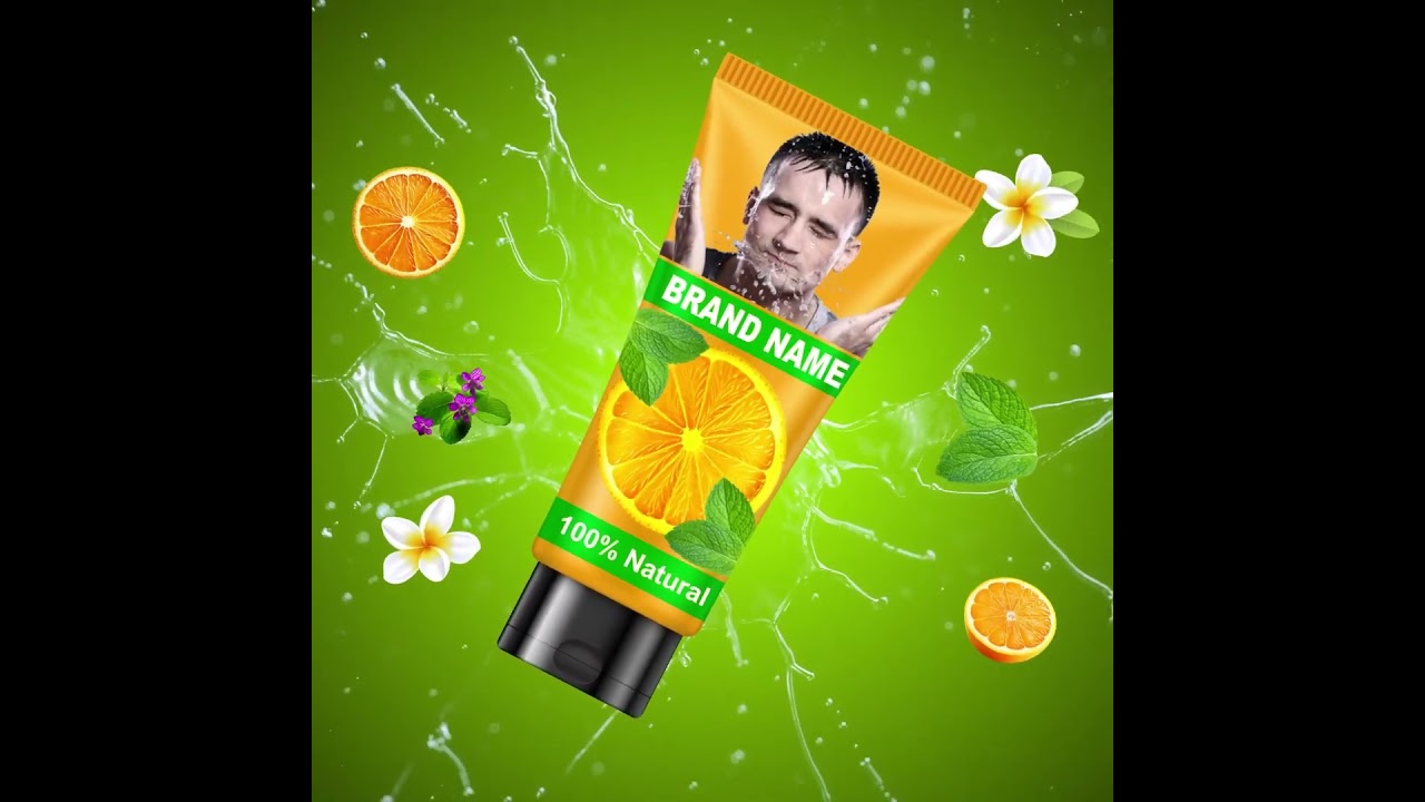 Product animation / facewash ad /after effects  #motiongraphicsdesigner #products #facewash