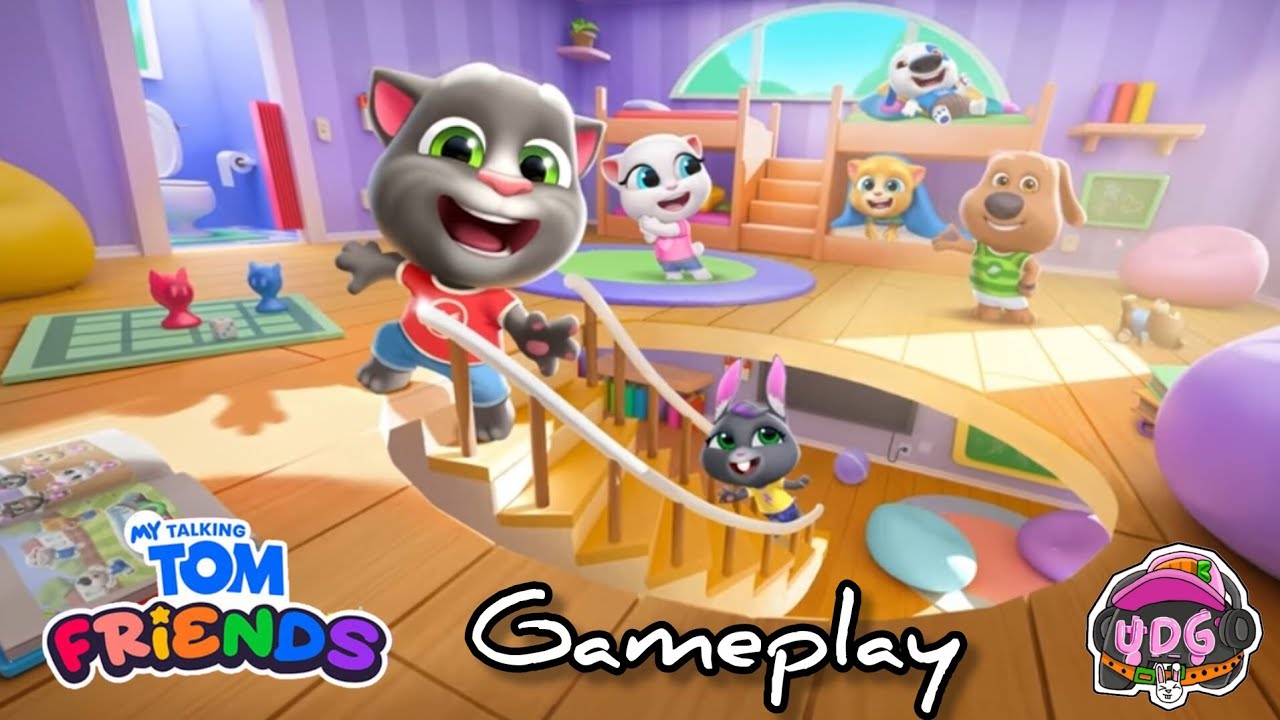 🏠Suba as escadas e descubra✨️o novo andar da casa no👀(my talking tom friends) gameplay 