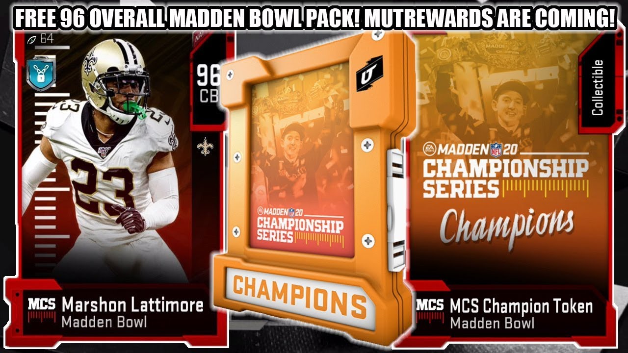 FREE 96 OVERALL MADDEN BOWL PACK! MUTREWARDS ARE COMING! NEW DRAFT SOLOS! | MADDEN 20 ULTIMATE TEAM