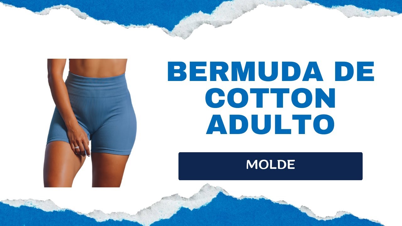 Molde - Bermuda de Cotton Adulto