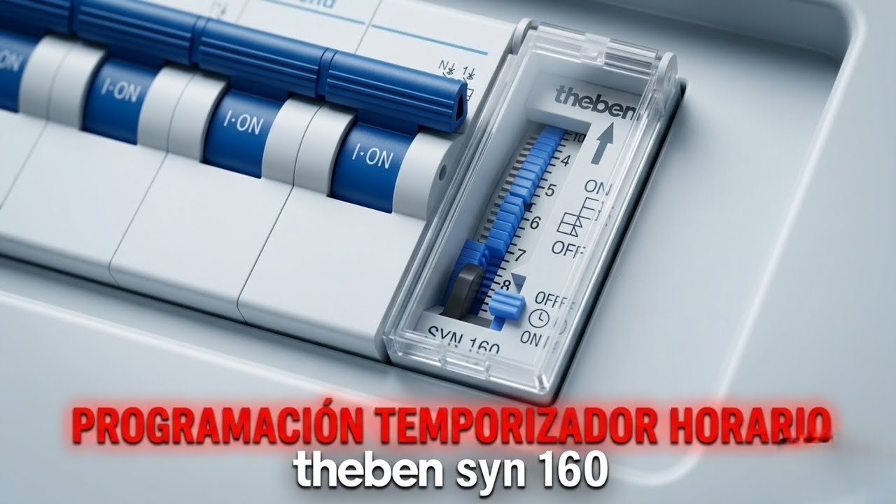 programacion temporizador horario THEBEN SYN 160.