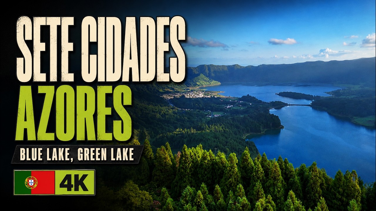 🇵🇹 Sete Cidades, São Miguel Azores in Stunning 4K | Breathtaking Aerial Views