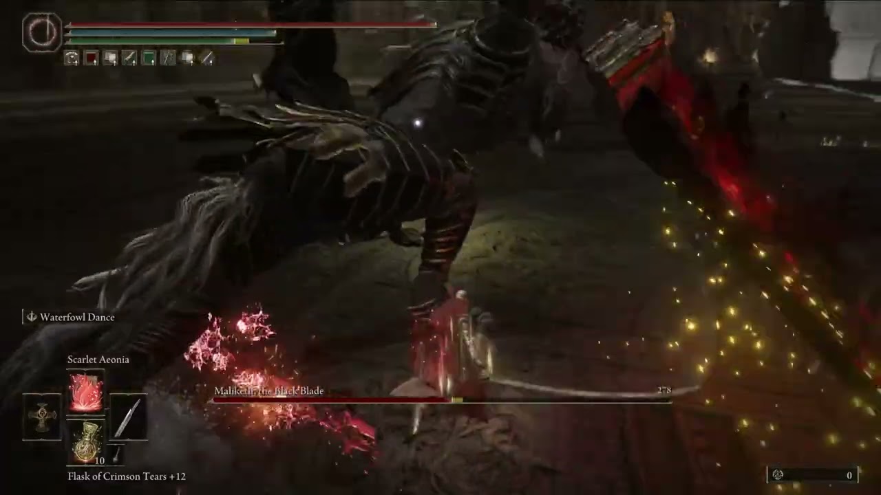 Elden Ring: Malenia Vs Beast Clergyman/Maliketh, the Black Blade (NG+2)