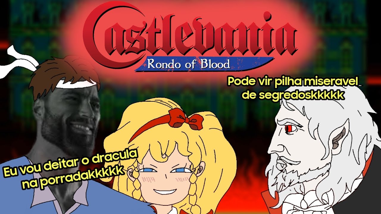INDO ATRÁS DE METER A PORRADA EM DRACULINO PEREIRA COM RICARDO-CASTLEVANIA RONDO OF BLOOD
