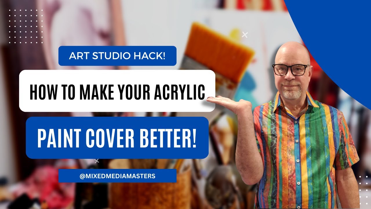 Как сделать краски более непрозрачными! #акриловаякраска #arthack
