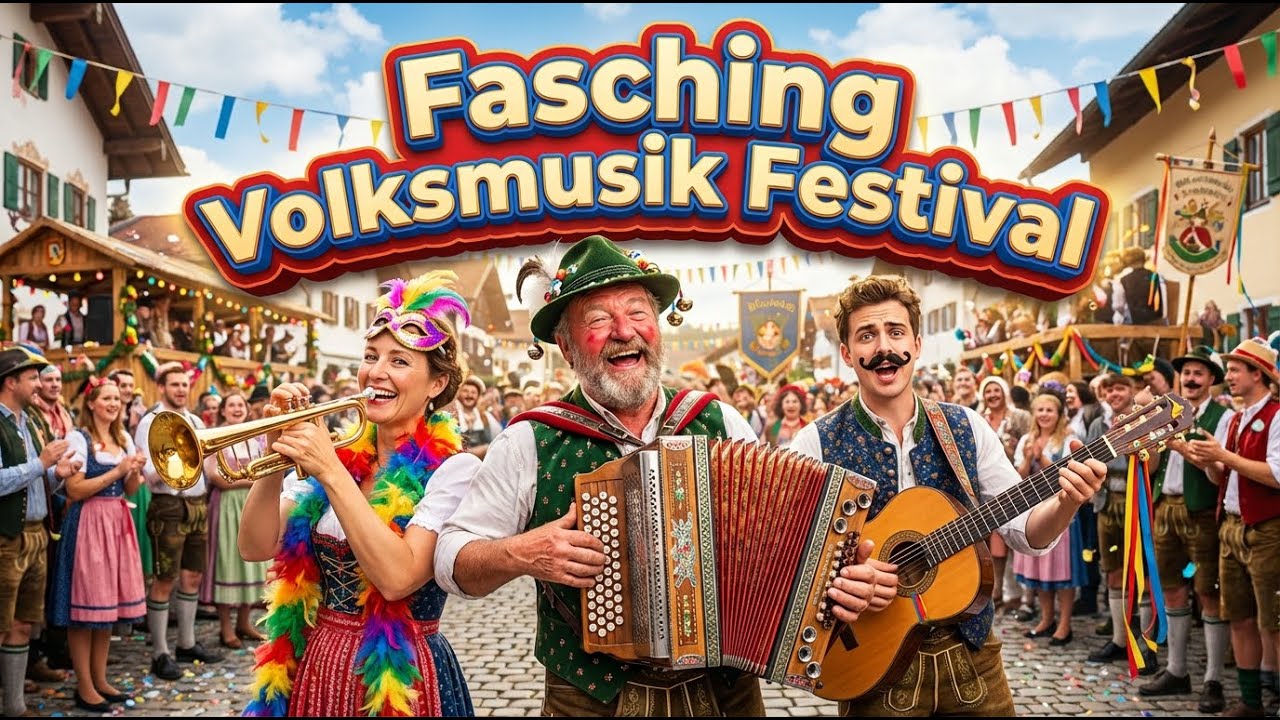 🎭🎷 Fasching Volksmusik Festival — Joyful Alpine Folk & Schlager 🎶