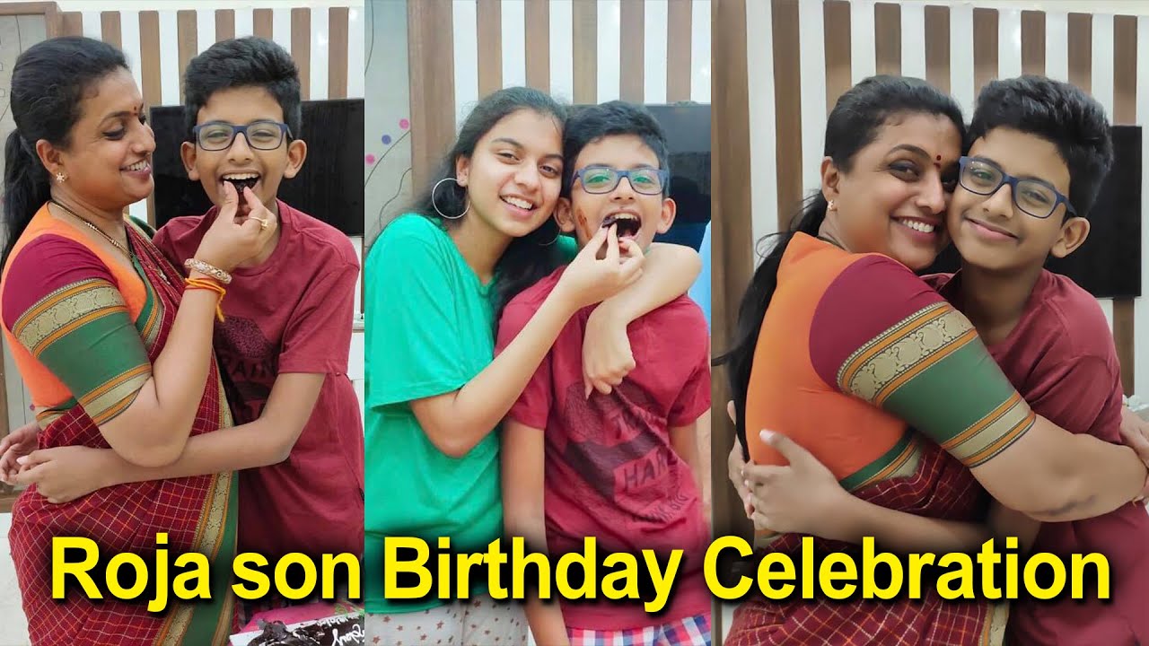 Jabardasth Roja Son Kowshik Birthday Celebration | Mla Roja | F9 Tv