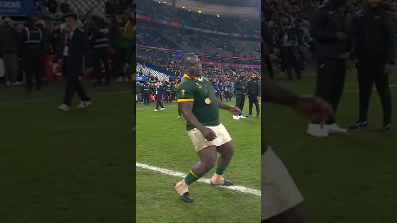 Dance like nobody's watching 🕺🏿🇿🇦 #Rugby #Shorts #RWC2023