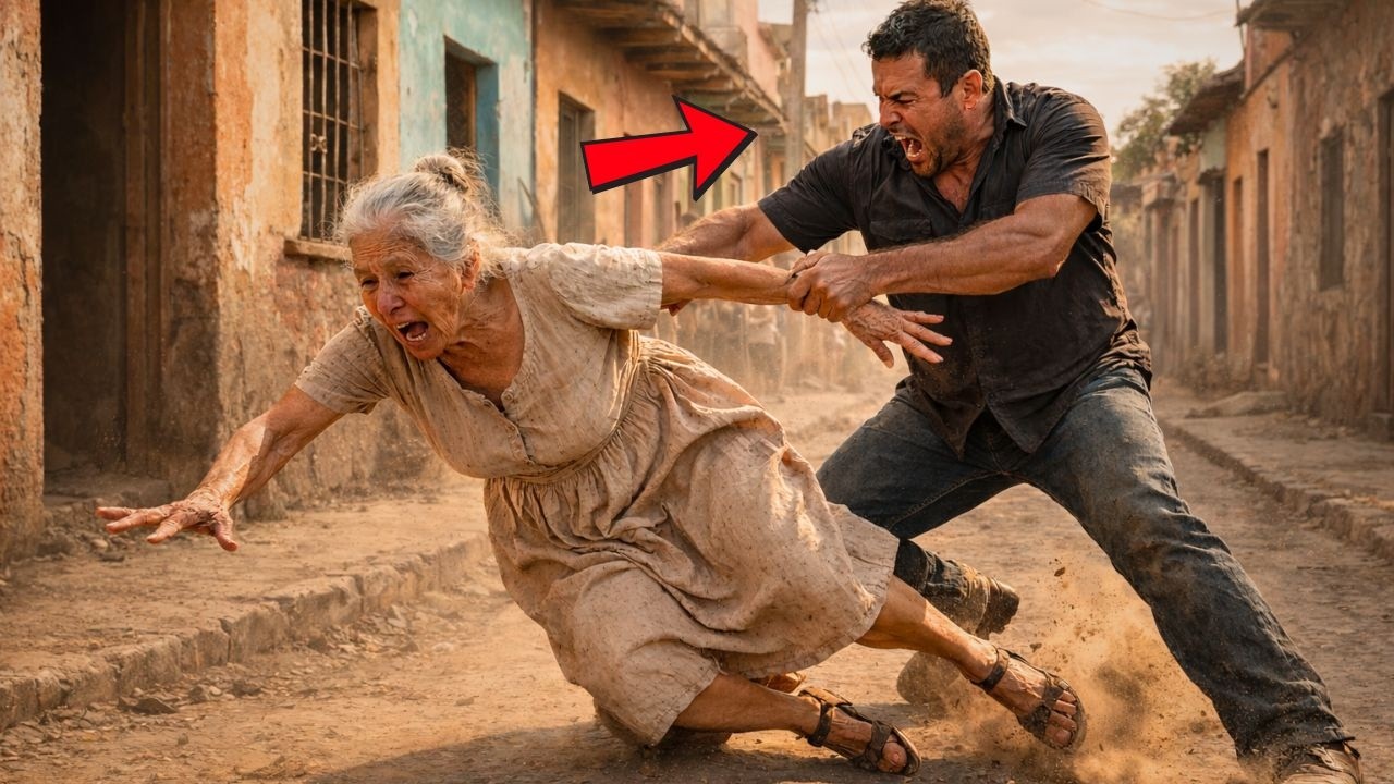 Su hijo la arrastró en plena calle… pero lo que hizo el caballo dejó a todos en shock