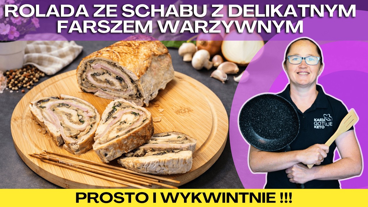 ROLADA ZE SCHABU Z WARZYWNYM FARSZEM!