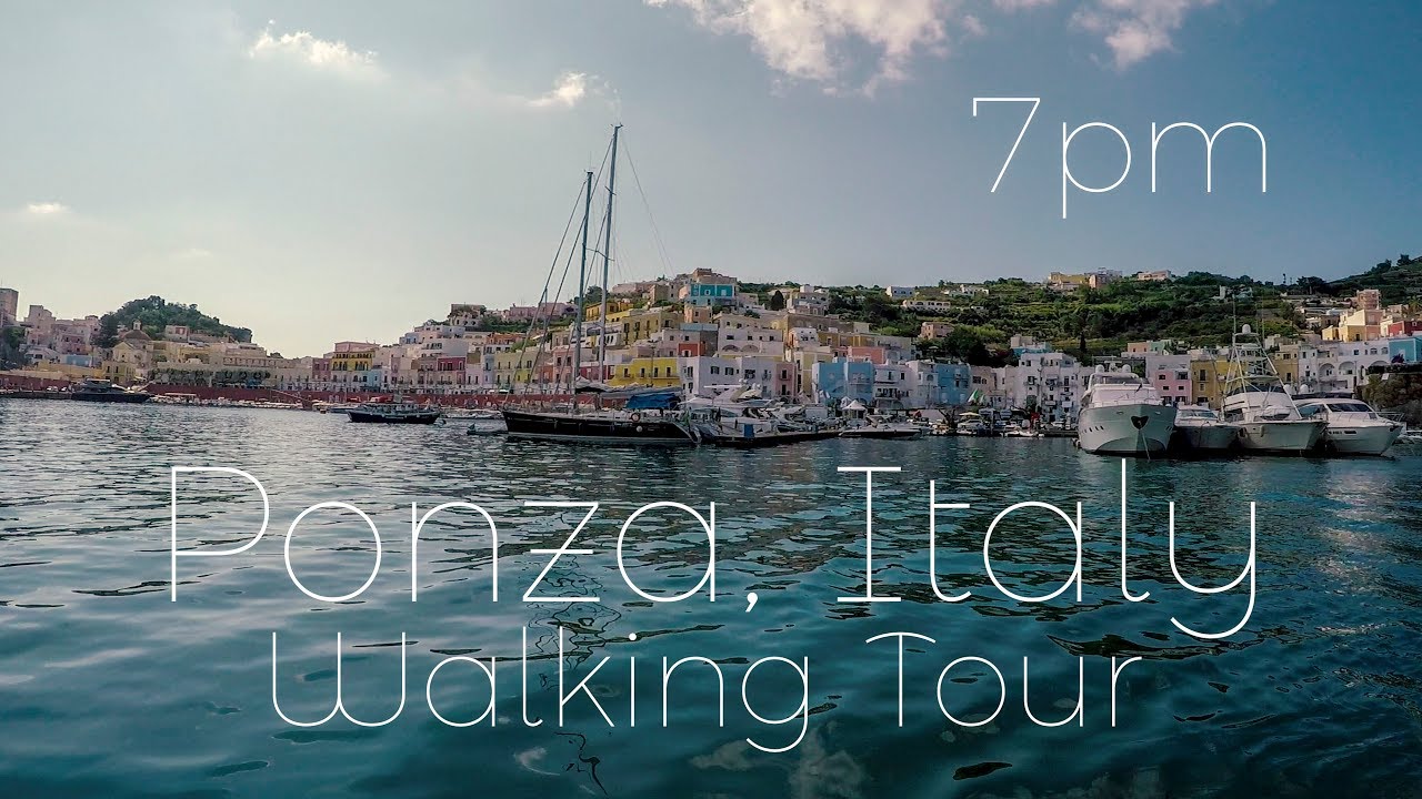 Ponza, Italy Evening Walk - 4K