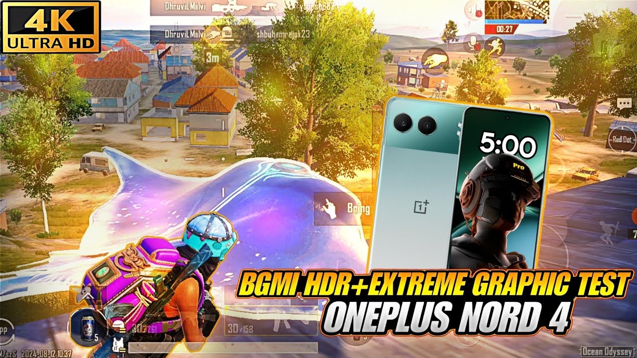 ONEPLUS NORD 4 BGMI HDR + ЭКСТРЕМАЛЬНЫЙ ГРАФИЧЕСКИЙ ТЕСТ🥵 С FPS METAR