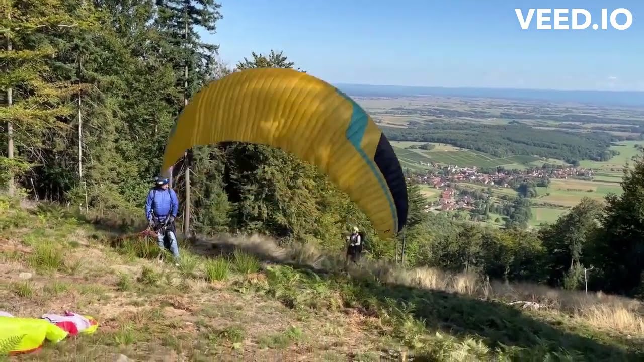 Naturstartplatz Cleebourg / Drachenbronn Wissembourg Ost Start Gleitschirm bei Karlsruhe