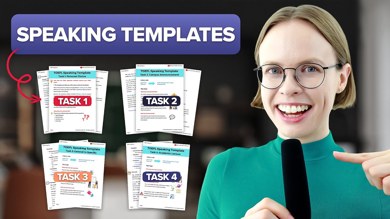 Шаблон TOEFL Speaking — БЫСТРО улучшите свой результат