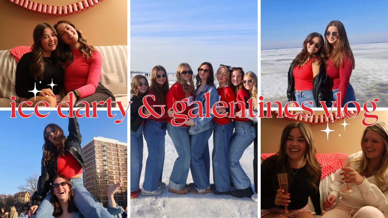 ice darty and galentines vlog