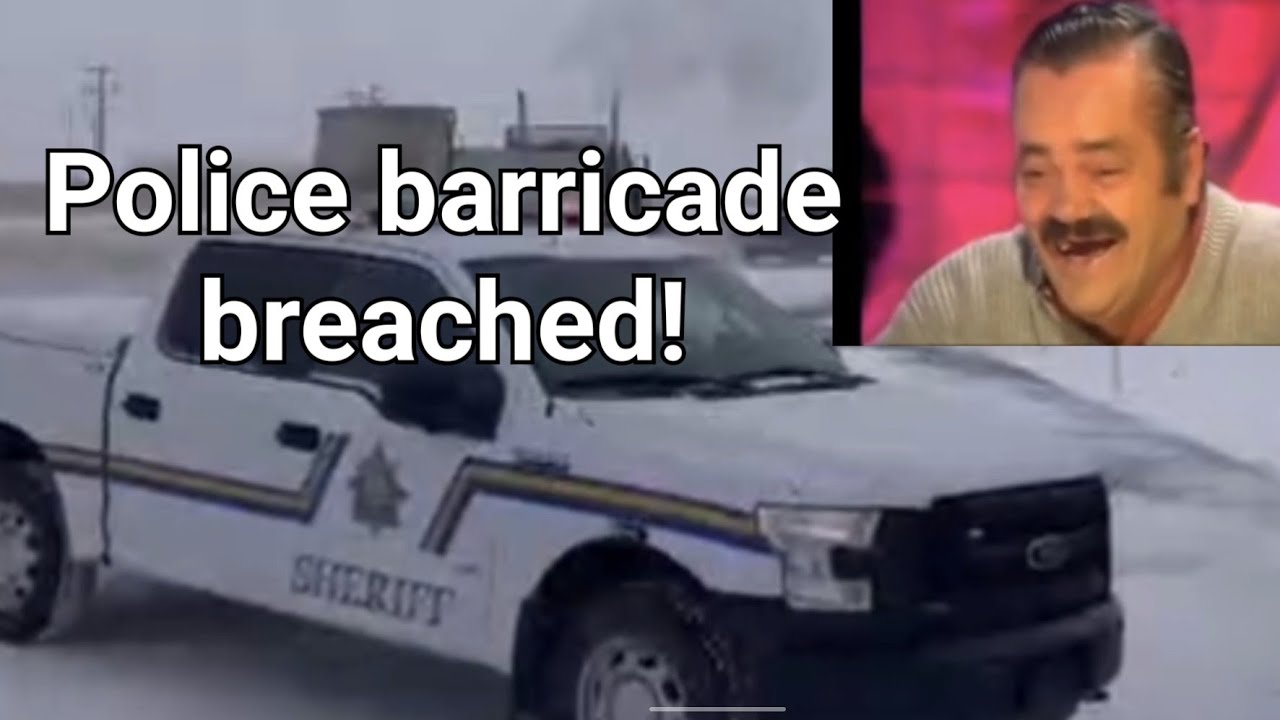 Farmers join Freedom Convoy and breach police barricade!
