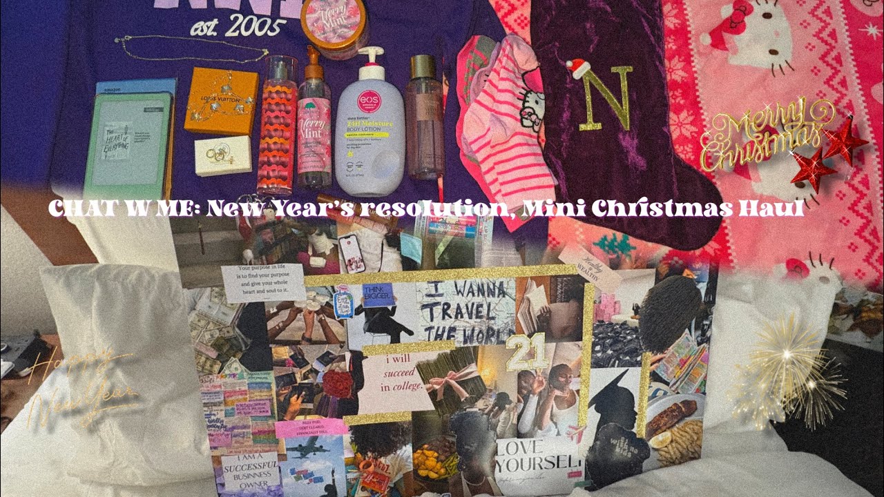 CHAT W ME: NEW YEARS RESOLUTIONS, VISION BOARD, MINI CHRISTMAS HAUL, 2026 REBRAND