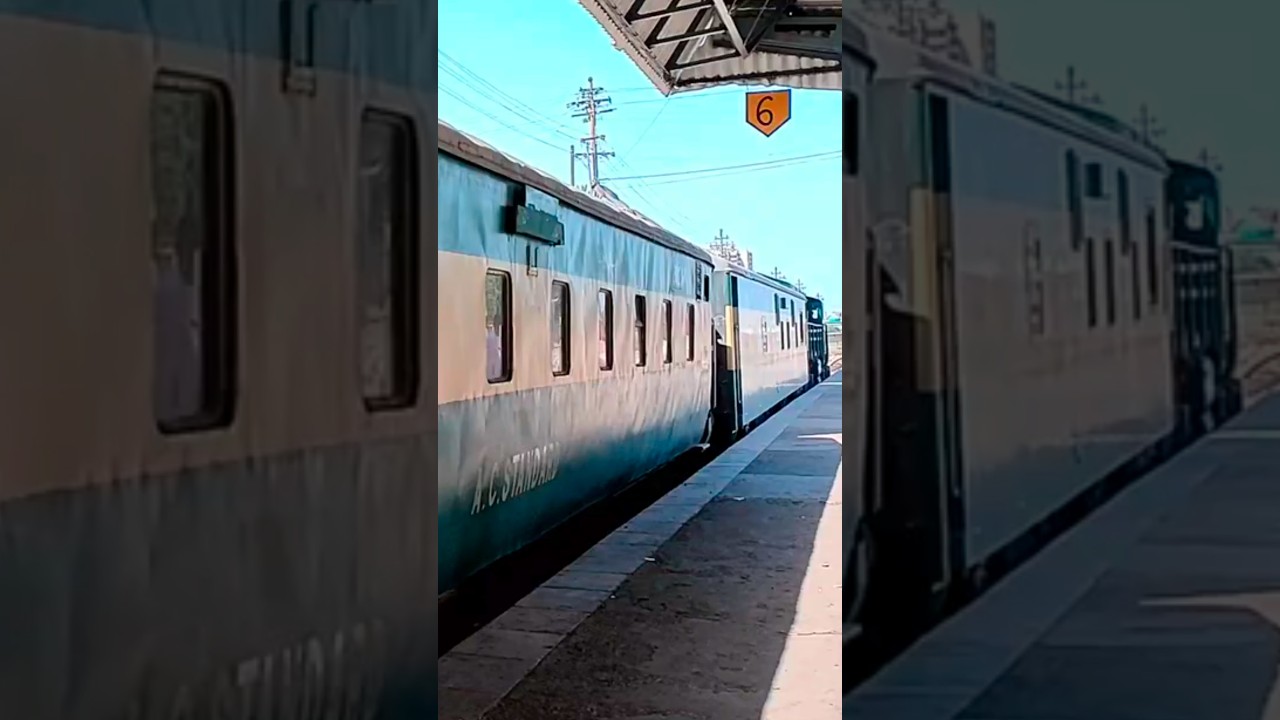 Karakoram Express Train  With GEU 40 At Karachi Cantt Station #karakoramexpress #shorts  #geu40