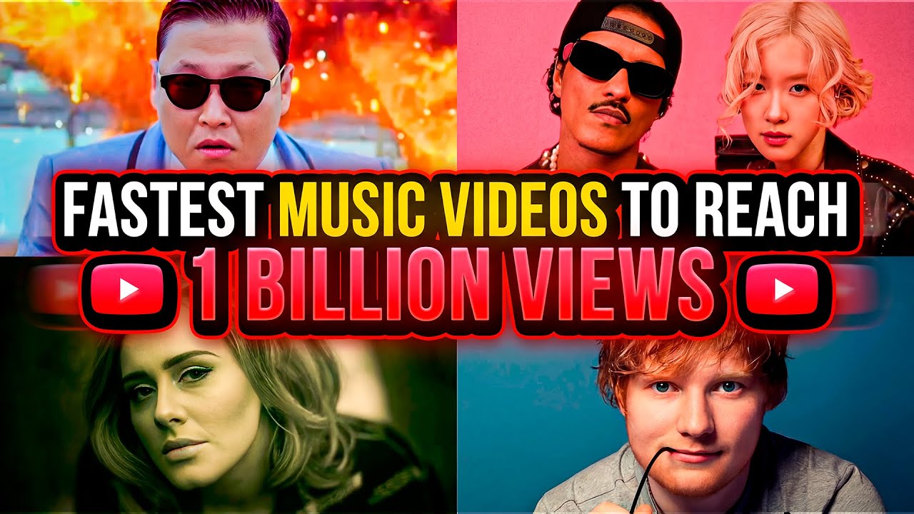 The 100 Fastest Music Videos to Reach 1 Billon Views! 🔥