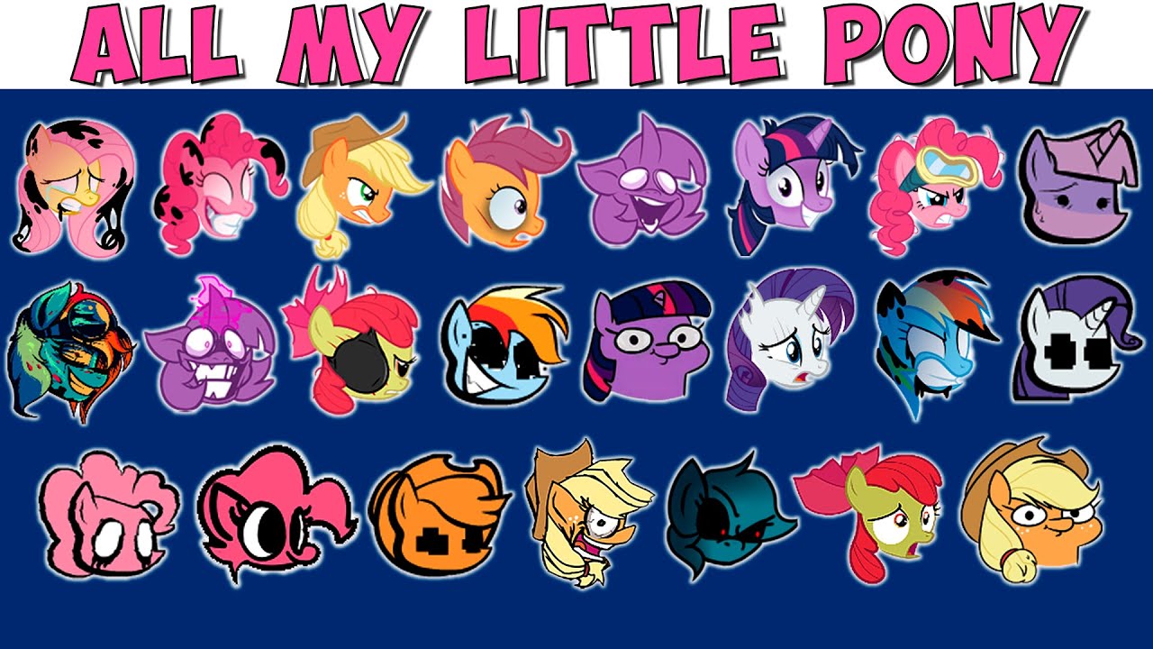 FNF Character Test | Gameplay VS My Playground | ALL My Little Pony Test