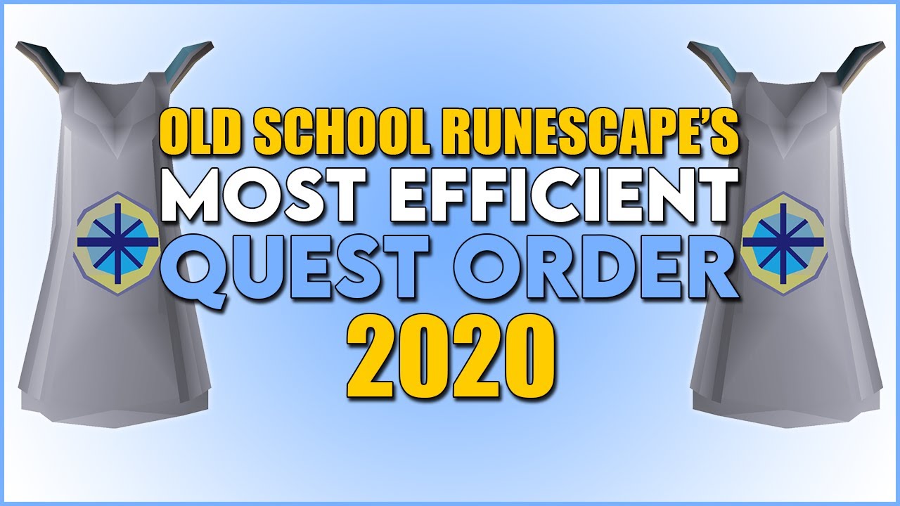 OSRS's Most EFFICIENT Quest Order