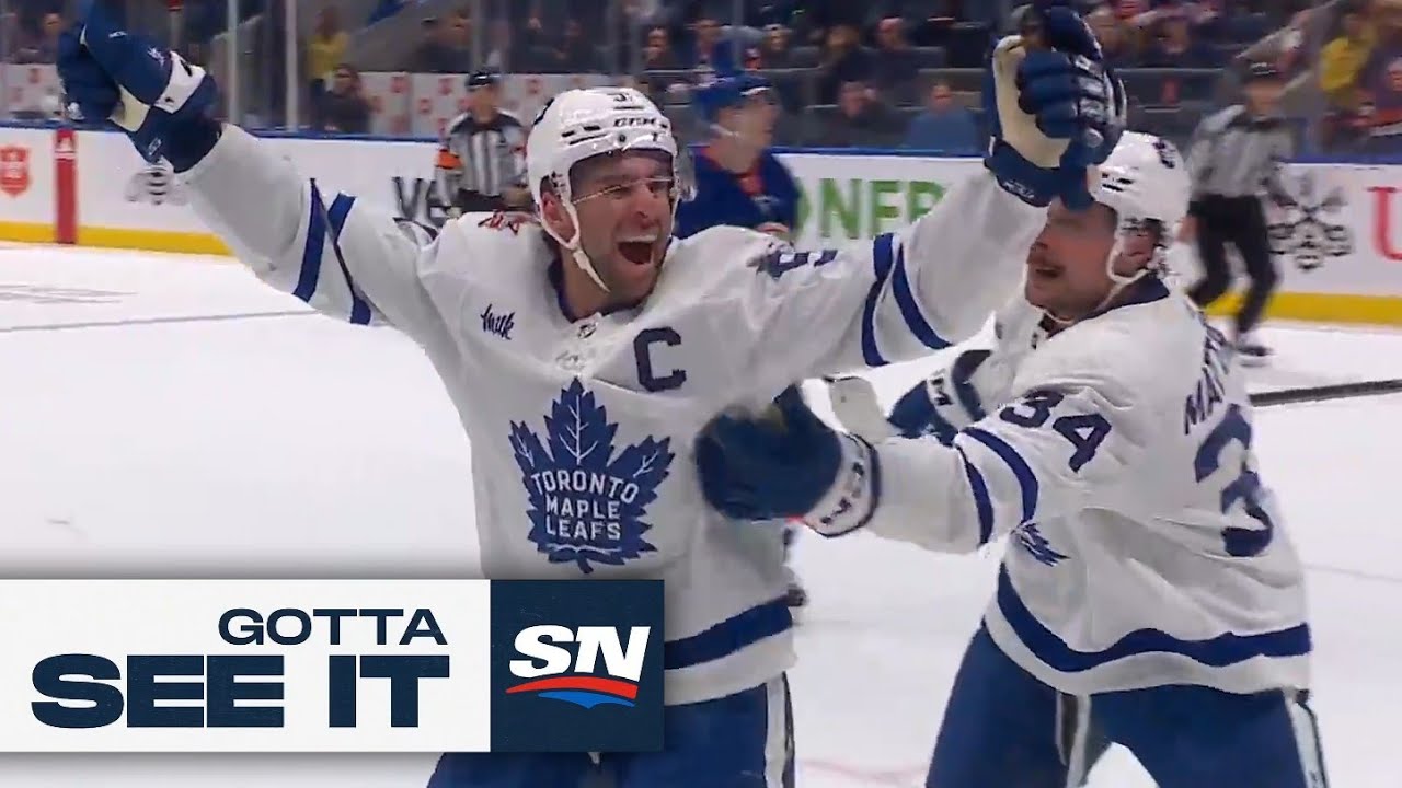 GOTTA SEE IT: John Tavares Sets Up Game-Tying Goal To Record 1000th Career Point vs. Islanders