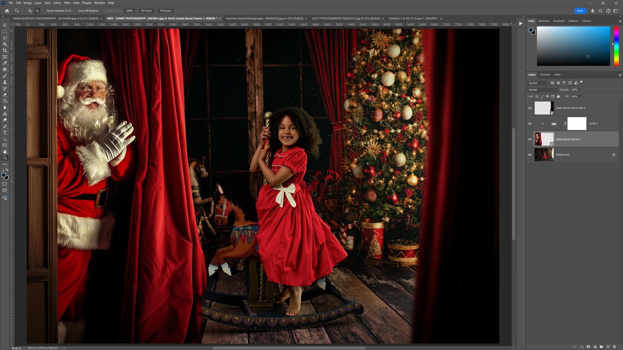 Editing tutorial: Adding the Secret Santa overlay in Photoshop (by LSP Actions)