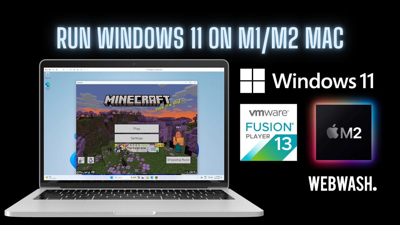 Install Windows 11 on Apple Silicon (M1/M2) with VMware Fusion 13.5 (2024) + Minecraft