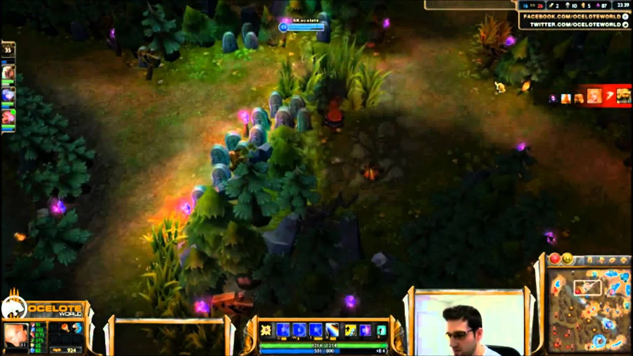 OCELOTE PLAYING LUX, BARON STEAL 1080p
