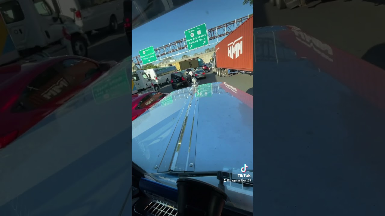 NJTP Exist 9 rush hour traffic #dashcam #trucking #shortsyoutube #njtp