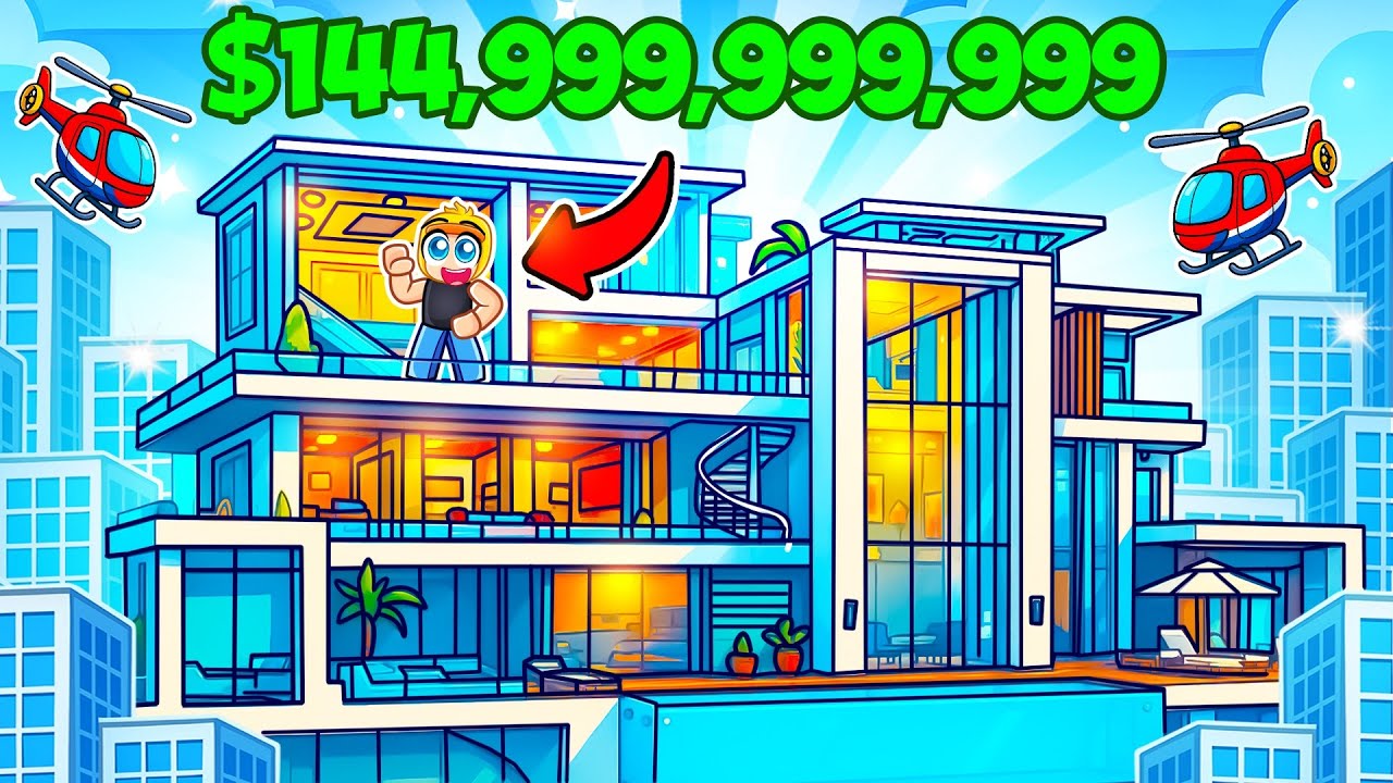 I Built $1 TRILLION Penthouse in Roblox!