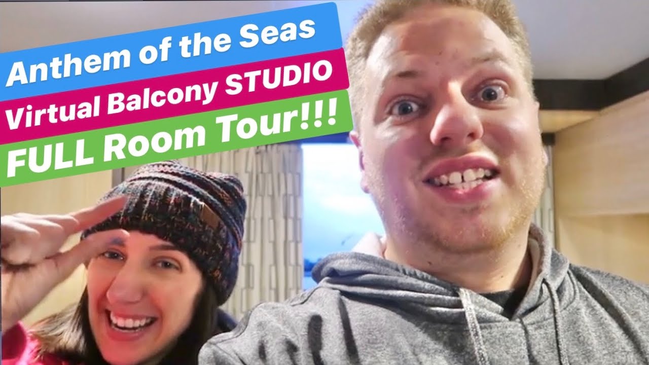 Anthem of the Seas! | STUDIO Interior Virtual Balcony #13630 | Full Room Tour of Single Guest Cabin