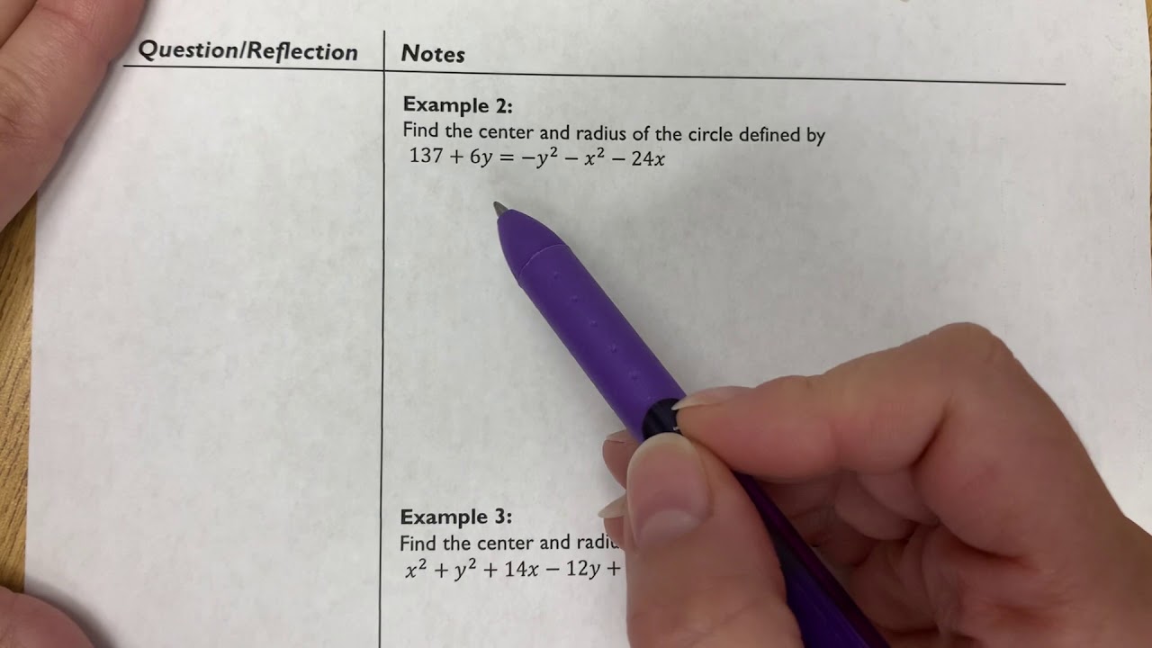 9-2B Circles and Completing the Square