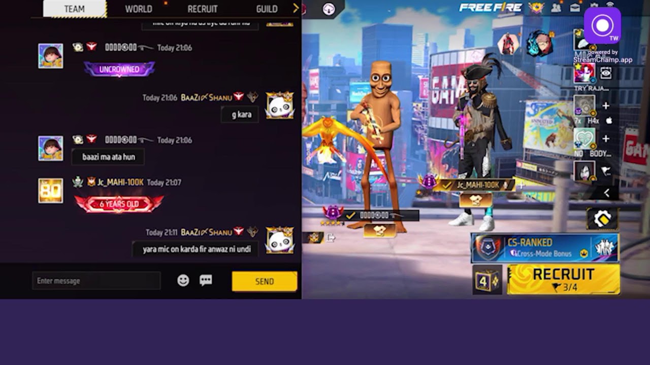 Broadcast powered by StreamChamp