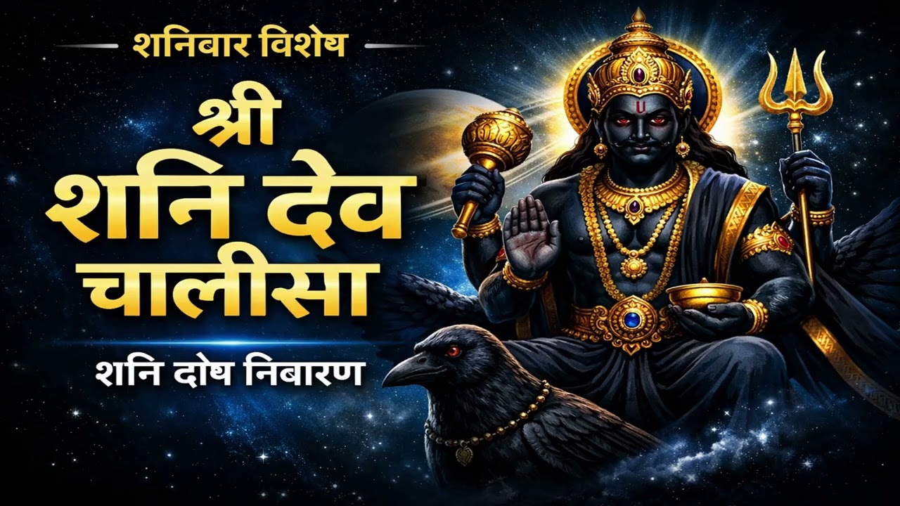 शनि ग्रह शांति के लिए | Shani Dev Chalisa | Powerful Bhajan #sanidev #bhakti #hindiaarti #live