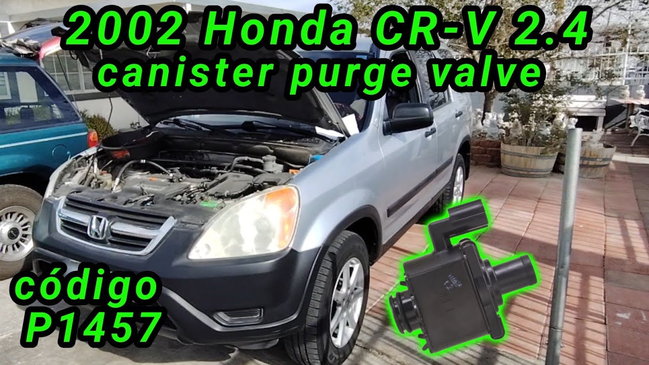 2002 Honda CR-V 2.4 Cómo cambiar la válvula de purga del canister ( canister purge valve )