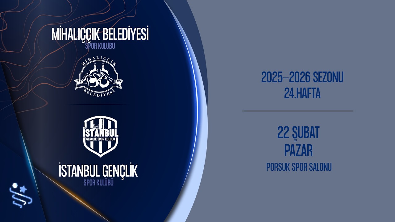 MİHALIÇÇIK BLD. SK - İSTANBUL GENÇLİK SK - ARDVENTURE ERKEKLER SÜPER LİGİ 24.HAFTA