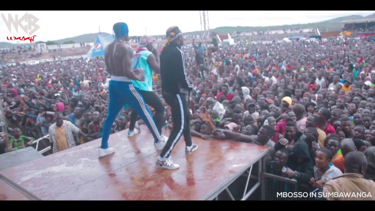 Diamond/Mbosso/Lavalava jibebe walivyo cheza na mashabiki Sumbawanga wasafi festival 2018