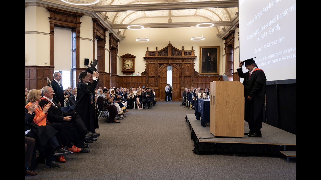 Professor Sir Aziz Sheikh OBE gives Inaugural Lecture