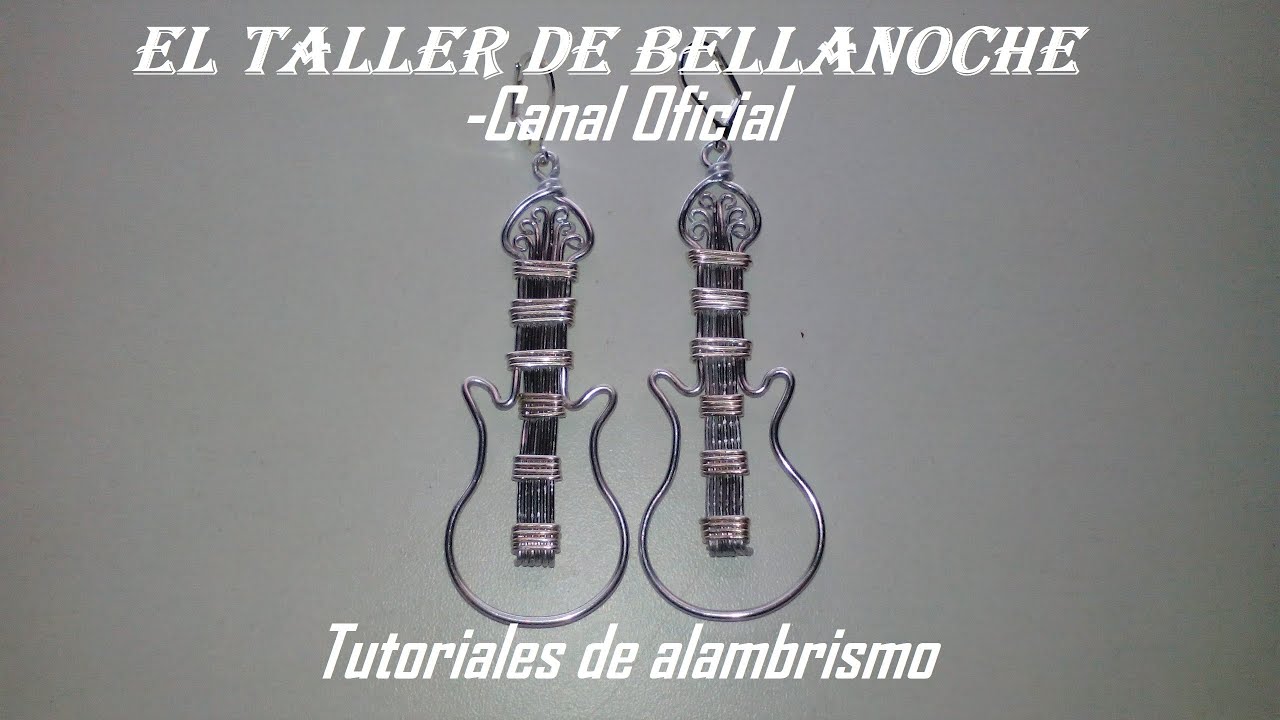 PENDIENTES GUITARRA ELÉCTRICA DE ALAMBRE- Cámara rápida.