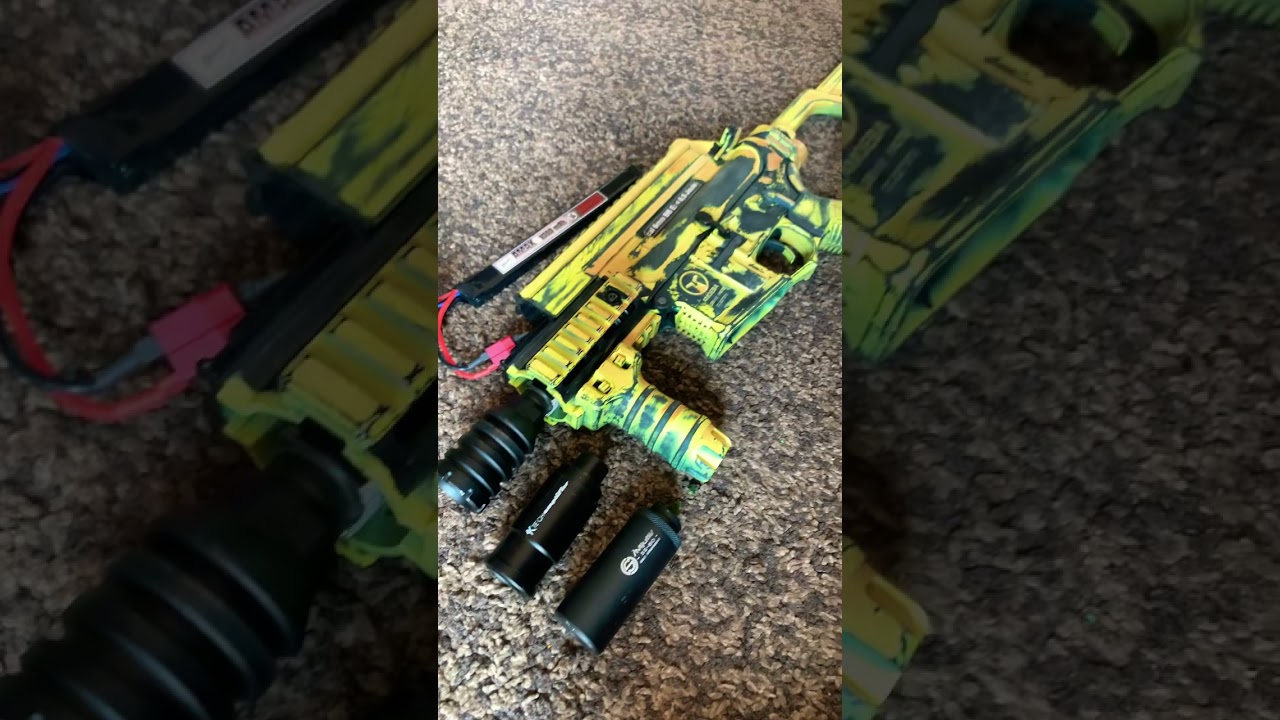 Ares amoeba airsoft gun, perfect shimming