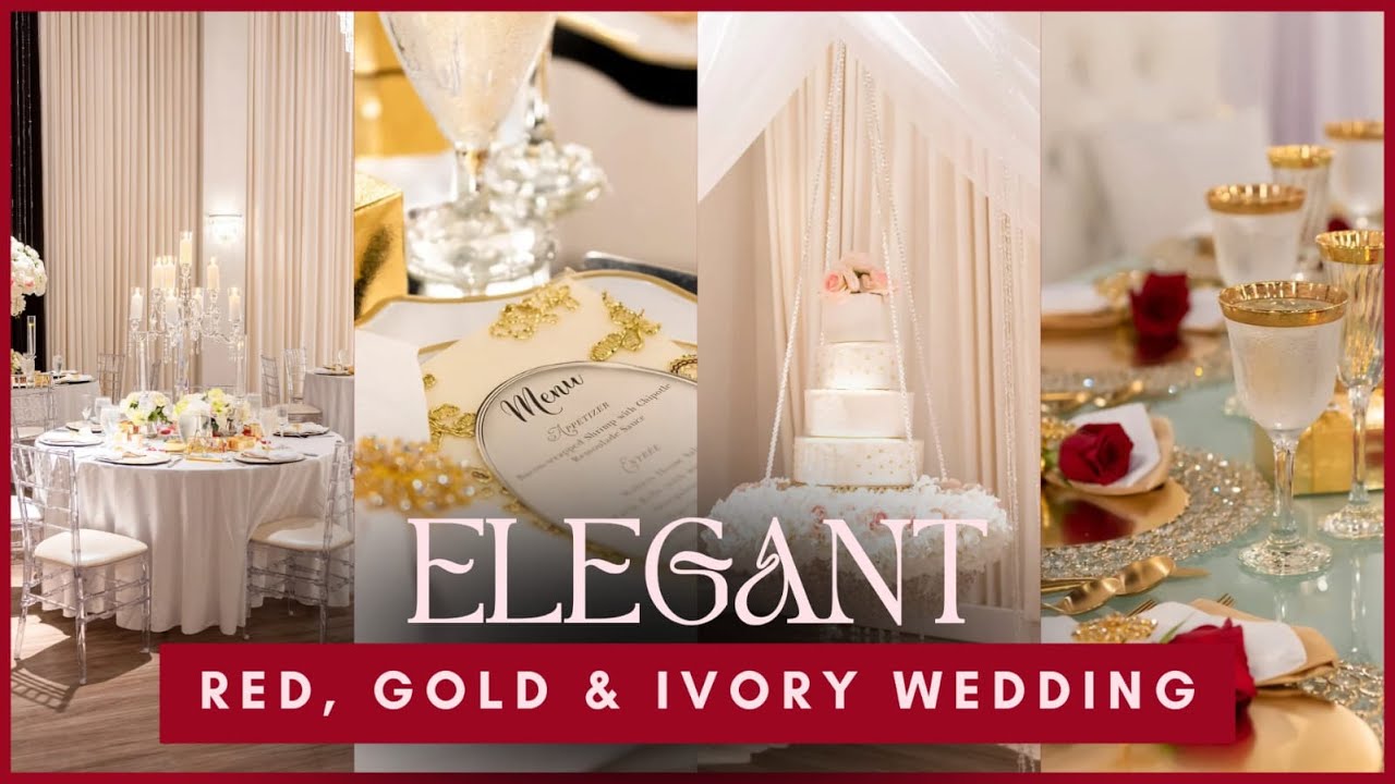 Luxury in Harmony: Red, Gold, and Ivory Wedding Decor | Winnet Luxury Decor