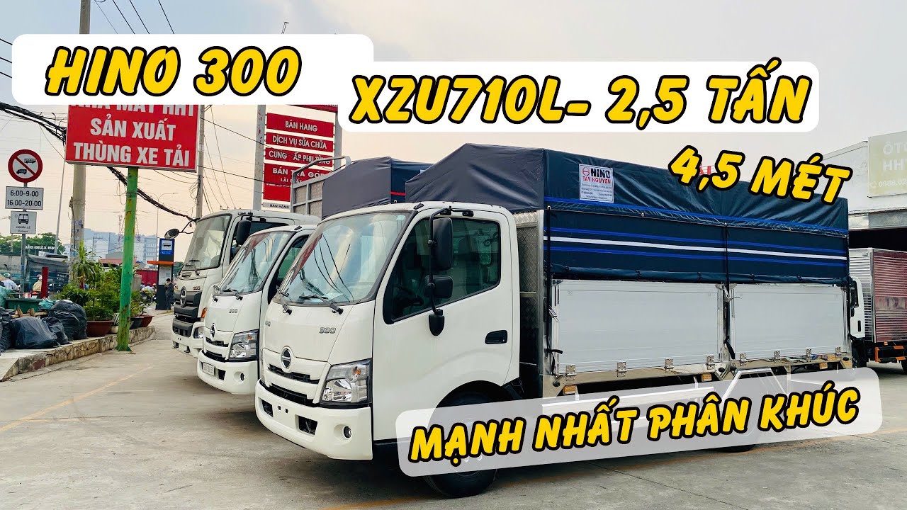 Hino 2 Tấn 5 Mui Bạt Nhôm Inox 2026 | Hino Sài Gòn Quận 12 giới thiệu Hino 300 2 Tấn 5 Mui Bạt Nhôm