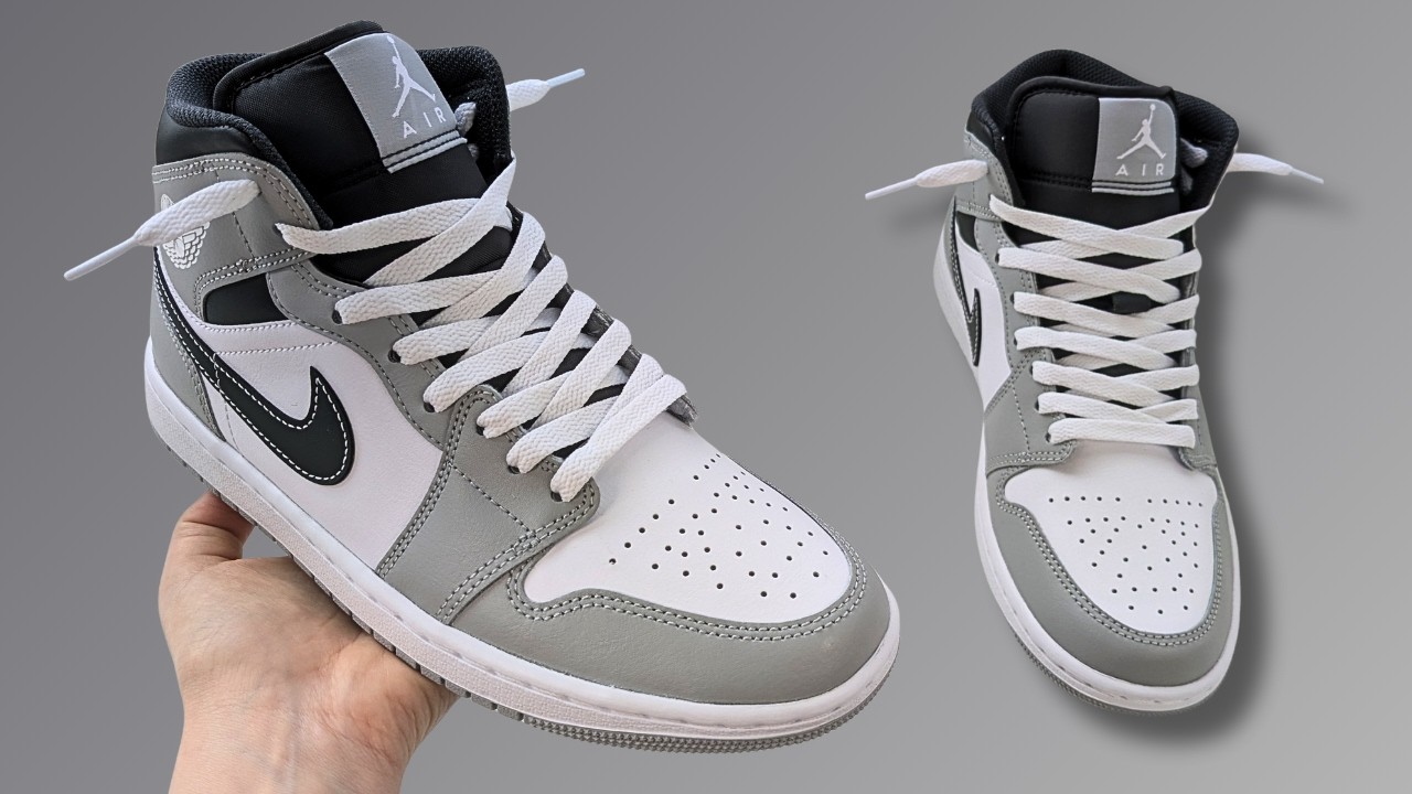 КАК ЗАШНУРОВАТЬ КРОССОВКИ NIKE AIR JORDAN 1 MID СВОБОДНО (ЛУЧШИЙ СПОСОБ)